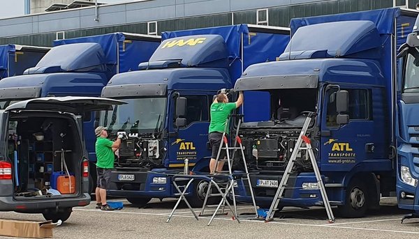 Reparatur von LKW Frontscheiben